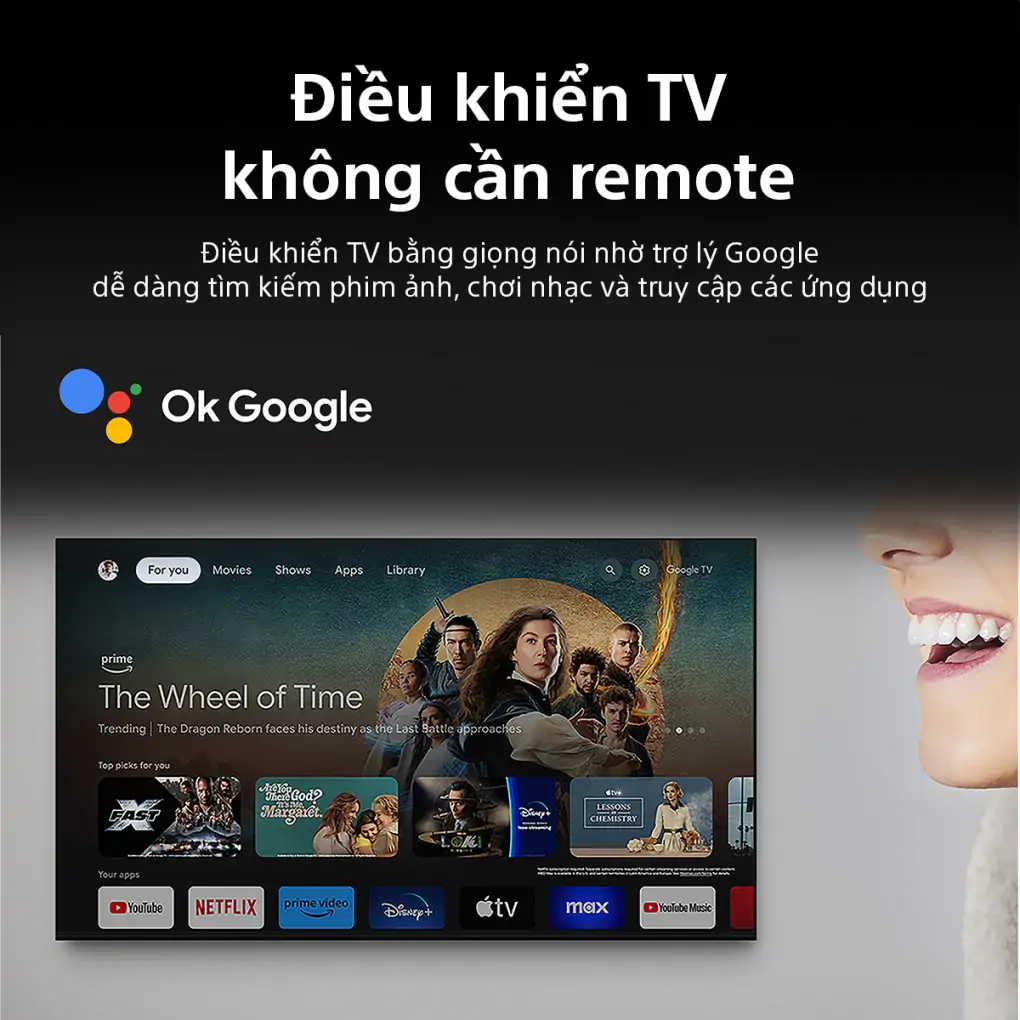 Google Tivi Sony 4K 55 inch K-55S30