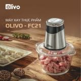 Máy Xay Thực Phẩm Đa Năng OLIVO FC21 - Dung Tích 2.1L - Công Suất 500W