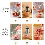 Máy Xay Thực Phẩm Đa Năng OLIVO FC21 - Dung Tích 2.1L - Công Suất 500W