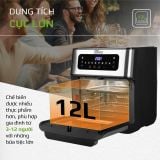 Nồi Chiên Không Dầu OLIVO AF12- Dung Tích 12L - Công Suất 1800W
