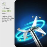 Máy Xay Sinh Tố OLIVO MB300 - 2 Cốc Linh Hoạt - Xay Đá Bào, Sinh Tố, Smoothie - Dung Tích 600ML