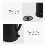 Ấm Siêu Tốc OLIVO EK207 – Thiết Kế Tối Giản Sang Trọng, Bộ Điều Khiển Strix Siêu Bền, Dung Tích 1.7L, Công Suất Lớn 2000W