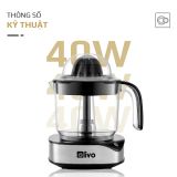 Máy Vắt Cam OLIVO CJ12 - Dung tích lớn 1.2L, Có Hai Đầu Vắt Lớn - Nhỏ, Công Suất 40W, Vắt Kiệt Nước, Sử Dụng Dễ Dàng