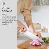 Bộ Dao 3 Món OLIVO DAVINCI - Vật Liệu Cao Cấp - Lưỡi Dao Sắc Bén - Thiết Kế Công Thái Học - Chuôi INOX 430 Siêu Bền