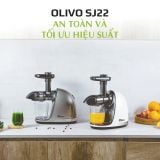 Máy Ép Chậm Trục Ngang OLIVO SJ22 - Ép Rau Không Lo Kẹt Máy - Ép Kiệt Bã - Dễ Vệ Sinh