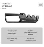 Dụng Cụ Mài Dao Kéo OLIVO KS1 - Làm Sắc Nhanh - 3 Khe Mài Riêng Biệt - Núm Xoay Điều Chỉnh Góc Mài - Dễ Sử Dụng