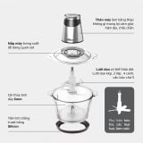 Máy Xay Thực Phẩm Đa Năng OLIVO FC21 - Dung Tích 2.1L - Công Suất 500W