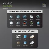 Máy Rửa Bát OLIVO DW18 - 3 Giỏ Linh Hoạt - Tải Trọng 18 Bộ Bát Đĩa - Sấy Turbo EcoDry - Rửa Hydro360 Wash -16 Chương Trình - Khử Khuẩn UV