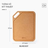 THỚT OLIVO WOOD FIBER - Chống Cong Vênh, Ẩm Mốc, Không Bị Mùi Hôi - Sử Dụng Được Với Máy Rửa Bát