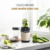 Máy Xay Sinh Tố OLIVO MB1000 - Ba Cốc Xay Linh Hoạt - Xay Đá Bào, Xay Sinh Tố, Smoothie, Đồ Ăn Dặm Cho Bé, Xay Đồ Khô - Công Suất Lớn 1000W