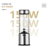 Máy Xay Sinh Tố Cầm Tay OLIVO PB01 – Xay Được Đá Viên, Sạc Pin Sử Dụng Không Cần Dây – Nhỏ Gọn, Cao Cấp, Tiện Lợi, Dung Tích 450ML