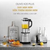 Máy Làm Sữa Hạt OLIVO X20 PLUS Phiên Bản 2023 - Đa Chức Năng - Tạm Dừng Thông Minh - Vệ Sinh Khử Khuẩn Độc Quyền - Chống Trào Tuyệt Đối - Công Suất 2000W
