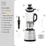 Máy Làm Sữa Hạt OLIVO X20 PLUS Phiên Bản 2023 - Đa Chức Năng - Tạm Dừng Thông Minh - Vệ Sinh Khử Khuẩn Độc Quyền - Chống Trào Tuyệt Đối - Công Suất 2000W