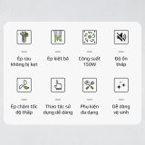 Máy Ép Chậm Trục Ngang OLIVO SJ22 - Ép Rau Không Lo Kẹt Máy - Ép Kiệt Bã - Dễ Vệ Sinh