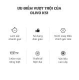 Dụng Cụ Mài Dao Kéo OLIVO KS1 - Làm Sắc Nhanh - 3 Khe Mài Riêng Biệt - Núm Xoay Điều Chỉnh Góc Mài - Dễ Sử Dụng