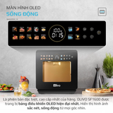 Nồi Chiên Hấp Đa Năng OLIVO SF1600 - Phiên bản Đặc Biệt cao cấp nhất, Màn hình OLED hiện đại, 70 chế độ cài sẵn, Dung tích 16L, Vệ sinh dễ dàng