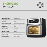 Nồi Chiên Không Dầu OLIVO AF12- Dung Tích 12L - Công Suất 1800W