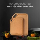 THỚT OLIVO WOOD FIBER - Chống Cong Vênh, Ẩm Mốc, Không Bị Mùi Hôi - Sử Dụng Được Với Máy Rửa Bát