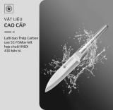 Bộ Dao 3 Món OLIVO DAVINCI - Vật Liệu Cao Cấp - Lưỡi Dao Sắc Bén - Thiết Kế Công Thái Học - Chuôi INOX 430 Siêu Bền