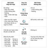 Nồi Chiên Hấp Đa Năng OLIVO SF1600 - Phiên bản Đặc Biệt cao cấp nhất, Màn hình OLED hiện đại, 70 chế độ cài sẵn, Dung tích 16L, Vệ sinh dễ dàng