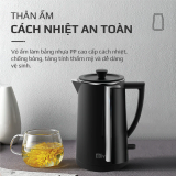 Ấm Siêu Tốc OLIVO EK207 – Thiết Kế Tối Giản Sang Trọng, Bộ Điều Khiển Strix Siêu Bền, Dung Tích 1.7L, Công Suất Lớn 2000W