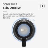 Ấm Siêu Tốc OLIVO EK207 – Thiết Kế Tối Giản Sang Trọng, Bộ Điều Khiển Strix Siêu Bền, Dung Tích 1.7L, Công Suất Lớn 2000W
