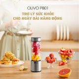 Máy Xay Sinh Tố Cầm Tay OLIVO PB01 – Xay Được Đá Viên, Sạc Pin Sử Dụng Không Cần Dây – Nhỏ Gọn, Cao Cấp, Tiện Lợi, Dung Tích 450ML