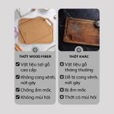 THỚT OLIVO WOOD FIBER - Chống Cong Vênh, Ẩm Mốc, Không Bị Mùi Hôi - Sử Dụng Được Với Máy Rửa Bát