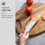 Bộ Dao 3 Món OLIVO DAVINCI - Vật Liệu Cao Cấp - Lưỡi Dao Sắc Bén - Thiết Kế Công Thái Học - Chuôi INOX 430 Siêu Bền