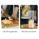 Máy Xay Sinh Tố OLIVO MB300 - 2 Cốc Linh Hoạt - Xay Đá Bào, Sinh Tố, Smoothie - Dung Tích 600ML