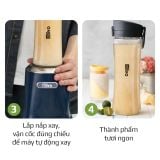 Máy Xay Sinh Tố OLIVO MB300 - 2 Cốc Linh Hoạt - Xay Đá Bào, Sinh Tố, Smoothie - Dung Tích 600ML