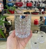 Bộ 6 cốc Pha Lê Tiệp uống rượu whiskey Bohemina Diamond Tumbler - 230ml