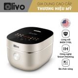 Nồi Cơm Điện Cao Tần OLIVO RC800IH – Công Nghệ Nấu Cao Tần Smart Heating, Lòng Nồi INOX 316L, 14 Chế Độ Cài Sẵn, Dung Tích 1.5L, Bảng Điều Khiển OLED