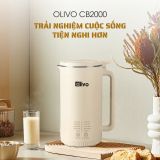 Máy Xay Nấu Đa Năng OLIVO CB2000 - Dung Tích 1000ML, Độ Ồn Thấp, Chống Trào Tuyệt Đối, Dễ Vệ Sinh