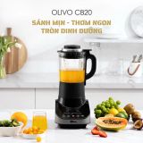 Máy Xay Nấu Đa Năng OLIVO CB20 - Độ Ồn Thấp Nhất - Chống Trào Tuyệt Đối - Vệ Sinh Khử Khuẩn - Chống Dính Gốm