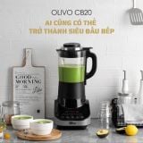 Máy Xay Nấu Đa Năng OLIVO CB20 - Độ Ồn Thấp Nhất - Chống Trào Tuyệt Đối - Vệ Sinh Khử Khuẩn - Chống Dính Gốm