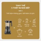 Máy Xay Nấu Đa Năng OLIVO X24 PRO - Đa Chức Năng - Chống Trào Tuyệt Đối - Mâm Nhiệt Gốm Chống Dính