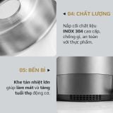 Máy Xay Nấu Đa Năng OLIVO X24 PRO - Đa Chức Năng - Chống Trào Tuyệt Đối - Mâm Nhiệt Gốm Chống Dính