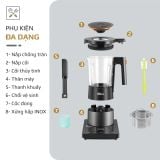 Máy Xay Nấu Đa Năng OLIVO X24 PRO - Đa Chức Năng - Chống Trào Tuyệt Đối - Mâm Nhiệt Gốm Chống Dính