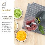 Dụng Cụ Xay Thực Phẩm Đa Năng Mini OLIVO MPC400A – Xay Tỏi Ớt, Xay Thịt, Xay Hạt Nhanh Chóng – Dây Kéo Chắc Chắn – Dung Tích 400ML – Dễ Dàng Vệ Sinh