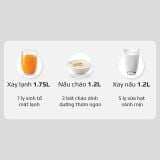 Máy Xay Nấu Đa Năng OLIVO CB20 - Độ Ồn Thấp Nhất - Chống Trào Tuyệt Đối - Vệ Sinh Khử Khuẩn - Chống Dính Gốm