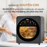 Nồi Chiên Không Dầu OLIVO AF15 - 16 Chức Năng - Dung Tích 15L - Công Suất 2000W