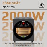 Nồi Chiên Không Dầu OLIVO AF15 - 16 Chức Năng - Dung Tích 15L - Công Suất 2000W