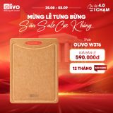 Thớt Gỗ OLIVO Wood Fiber W306 – W376 – Chống Cong Vênh, Ẩm Mốc, Không Bám Mùi Thực Phẩm – Sử Dụng Được Với Máy Rửa Bát