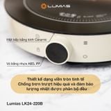 Bếp từ đơn Lumias LK24-220B công suất 2000w, 9 mức nhiệt, chuyên gia nấu lẩu