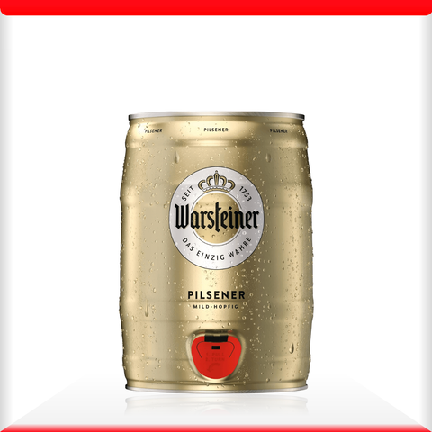 Bom bia tươi Warsteiner Chuẩn Vị Đức - Bom 5 lít