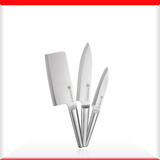 Bộ Dao 3 Món OLIVO DAVINCI - Vật Liệu Cao Cấp - Lưỡi Dao Sắc Bén - Thiết Kế Công Thái Học - Chuôi INOX 430 Siêu Bền