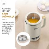 Máy Xay Nấu Đa Năng OLIVO CB1000 - Dung Tích 1L, Nắp INOX Kết Hợp Kính Cường Lực Duy Nhất Trên Thị Trường, Công Suất 880W, 9 Chế Độ, Chống Trào Tuyệt Đối