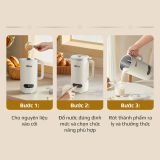 Máy Xay Nấu Đa Năng OLIVO CB1000 - Dung Tích 1L, Nắp INOX Kết Hợp Kính Cường Lực Duy Nhất Trên Thị Trường, Công Suất 880W, 9 Chế Độ, Chống Trào Tuyệt Đối