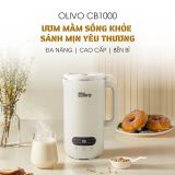 Máy Xay Nấu Đa Năng OLIVO CB1000 - Dung Tích 1L, Nắp INOX Kết Hợp Kính Cường Lực Duy Nhất Trên Thị Trường, Công Suất 880W, 9 Chế Độ, Chống Trào Tuyệt Đối